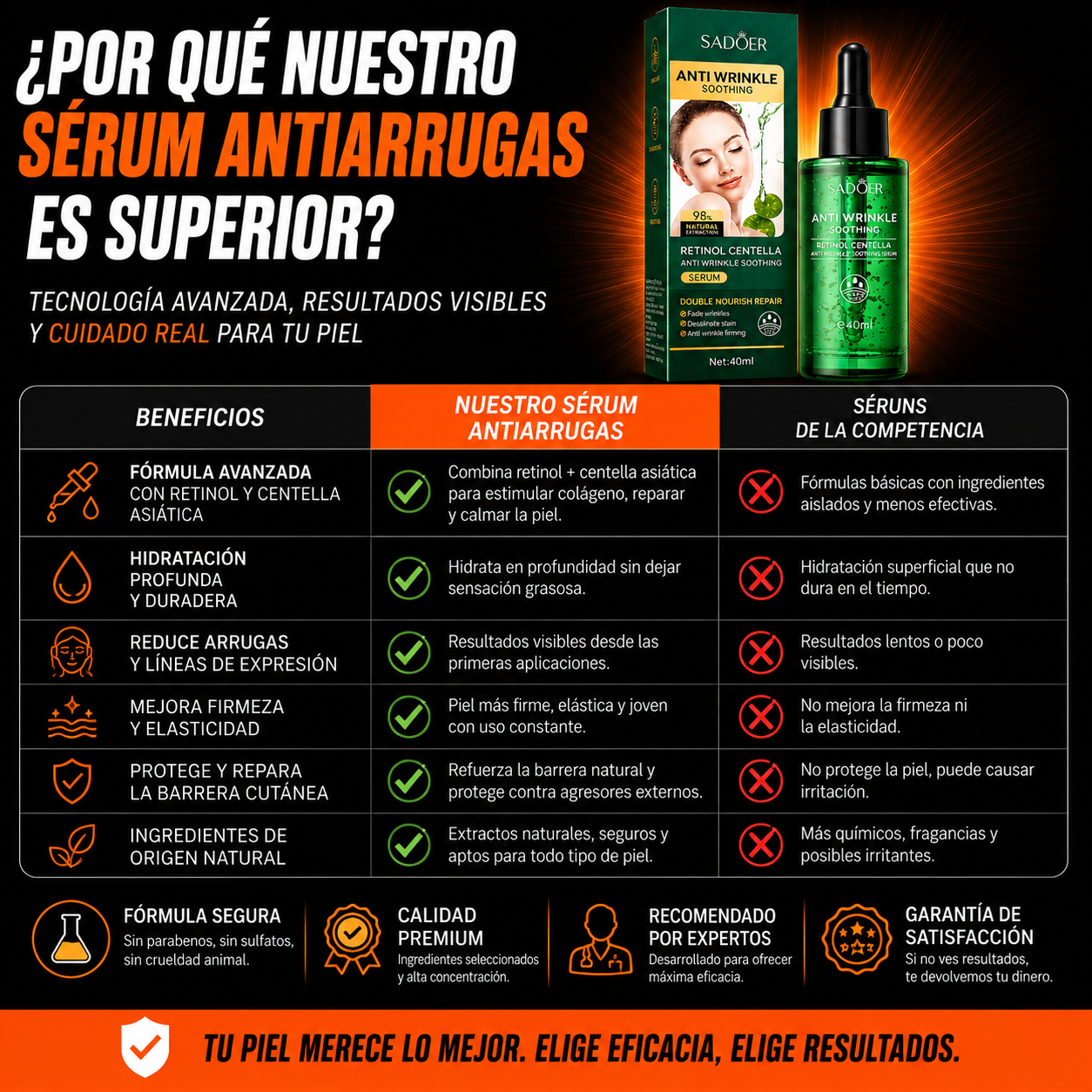 GlowLift™ – Efecto tensor inmediato y luminosidad facial intensa