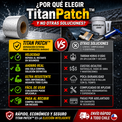 TitanPatch™ - Reparación extrema para superficies dañadas