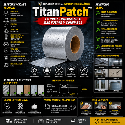TitanPatch™ - Reparación extrema para superficies dañadas