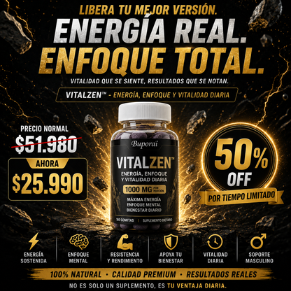 VitalZen™ - Energía, enfoque y vitalidad diaria