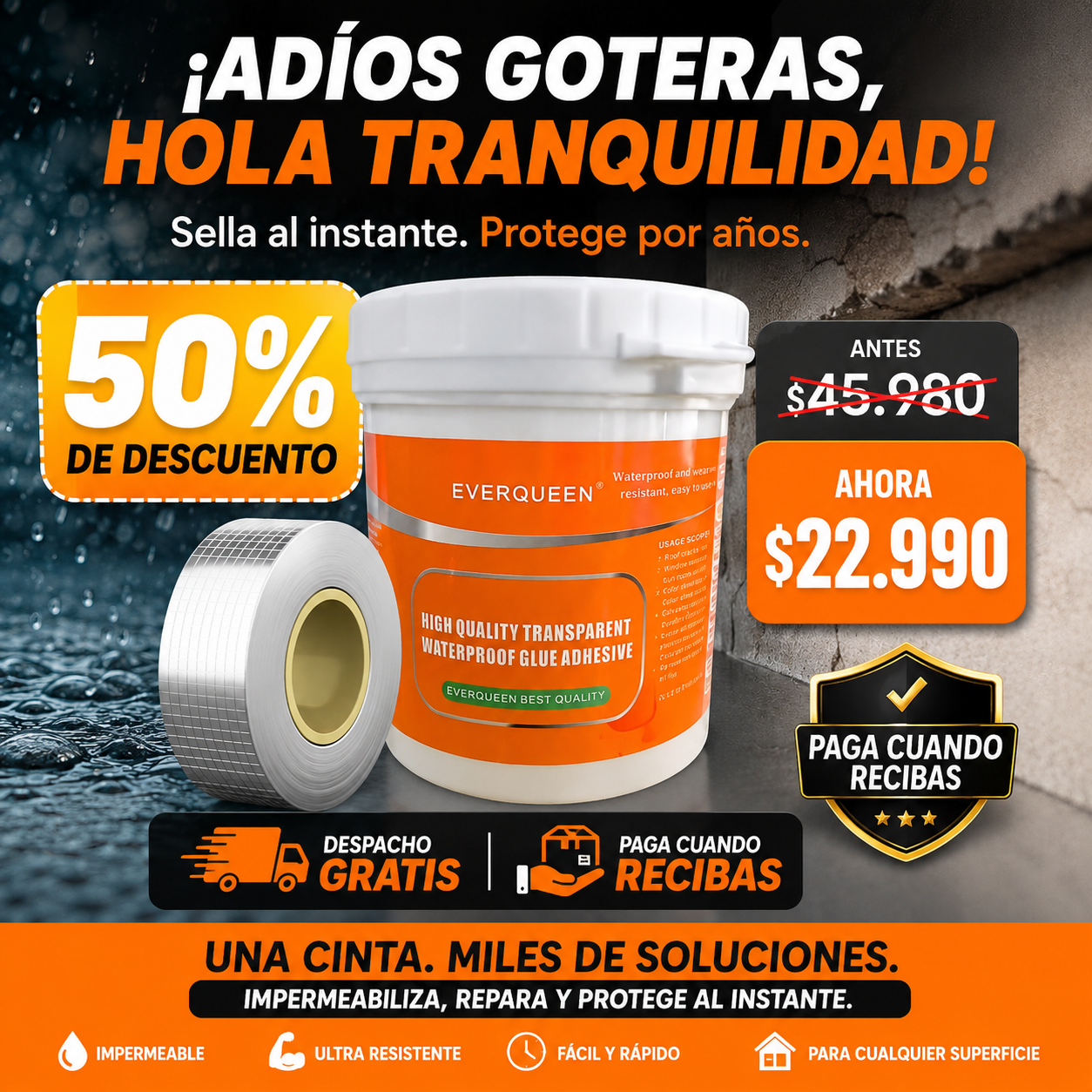 SellaMax™ - Impermeabiliza y protege al instante cualquier superficie